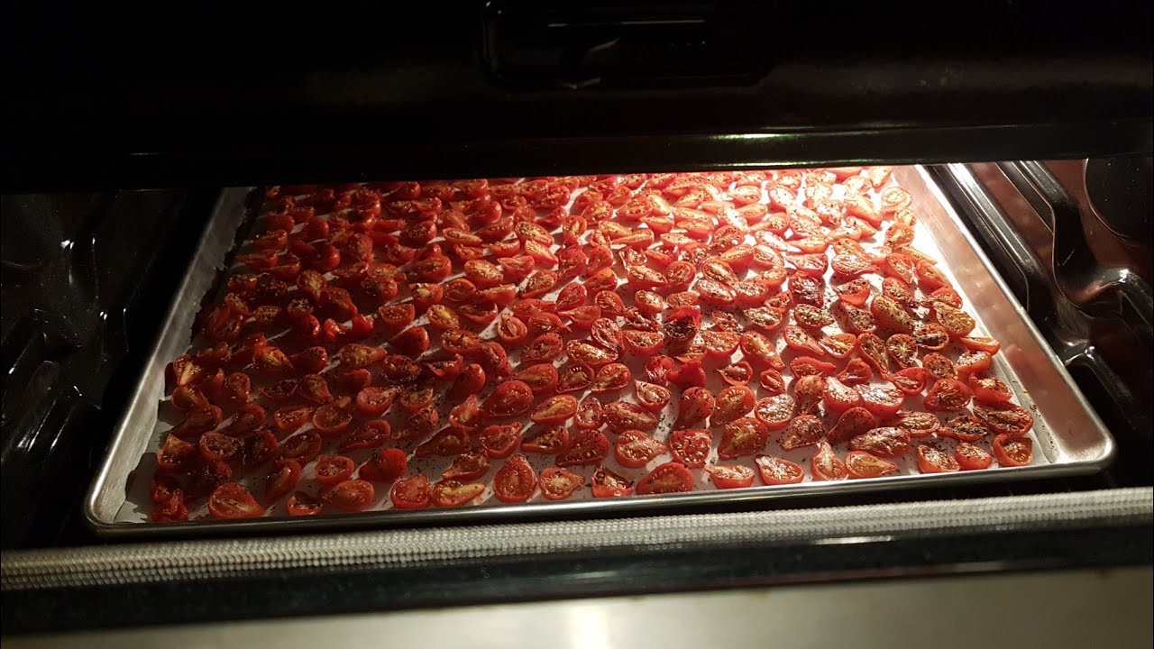 Como hacer tomates cherry secos al horno