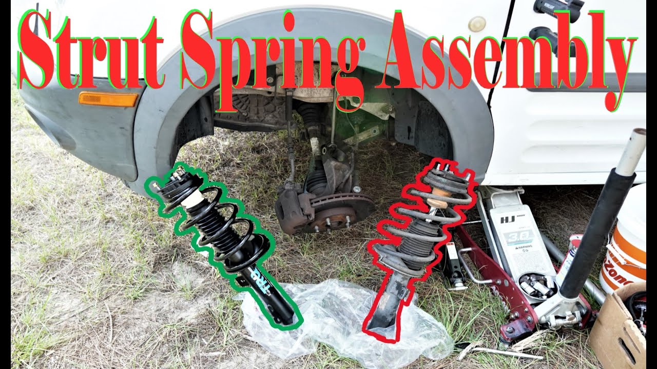 How to replace Struts Shock absorbers on Ford Transit Connect step by step DIY