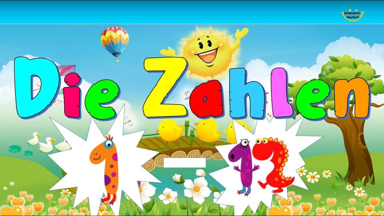 German lesson: Numbers from 1 to 12 | Die Zahlen Von 1 bis 12 | Deutsch lernen | TEST + PDF |