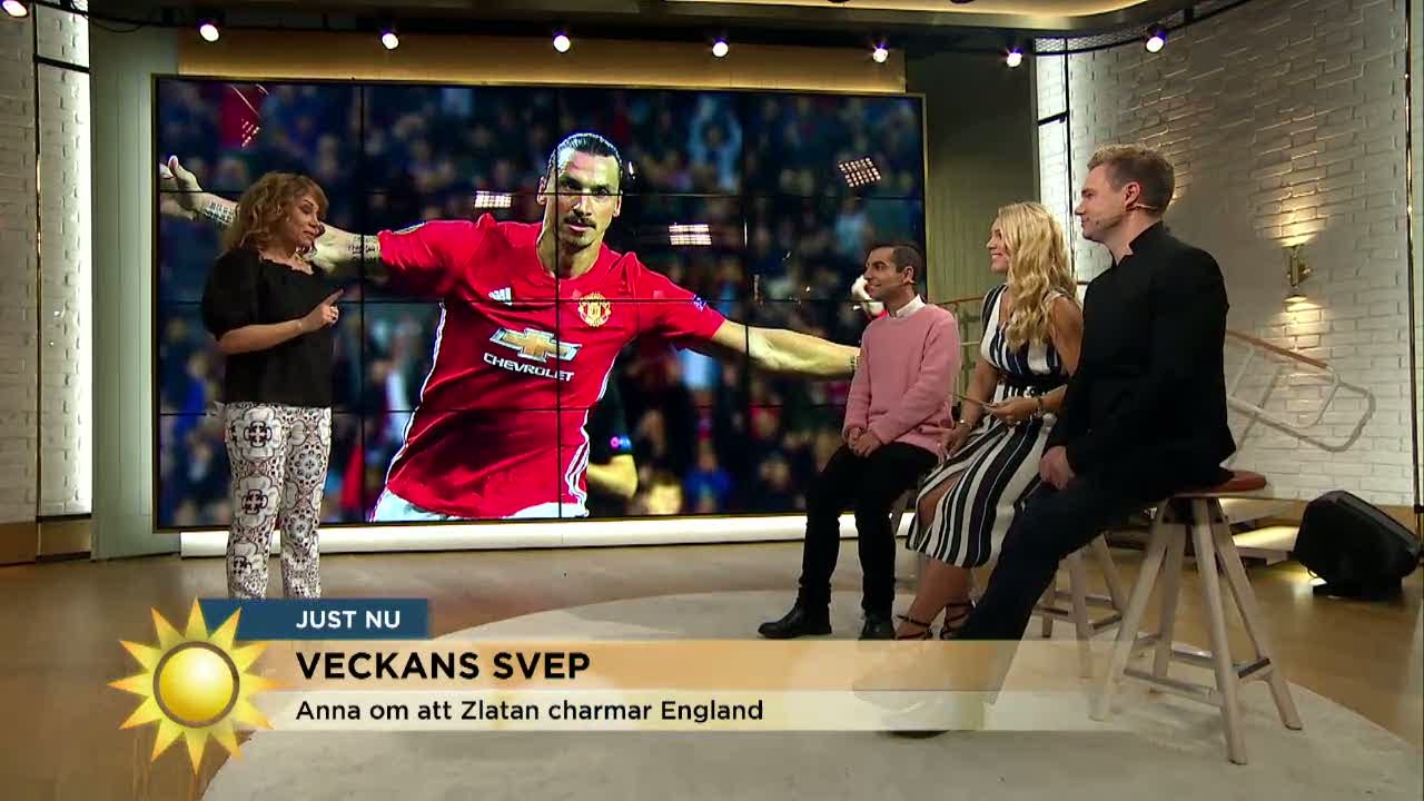 Brolin: "Zlatan charmar England" - Nyhetsmorgon (TV4)