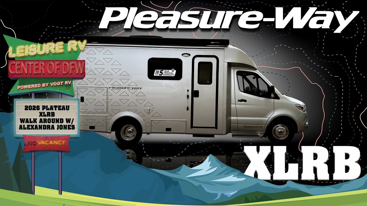 2025 Pleasure-Way Plateau XLRB | Luxury Class B+ RV Tour with Queen Bed & Huge Storage