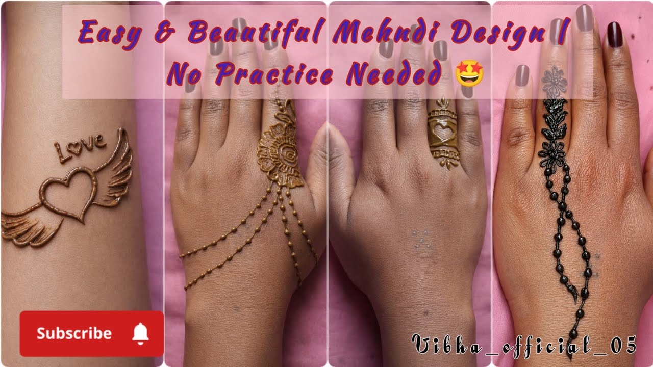 Mehndi designs back hand simple | latest mehndi designs | Beginners friendly ✨