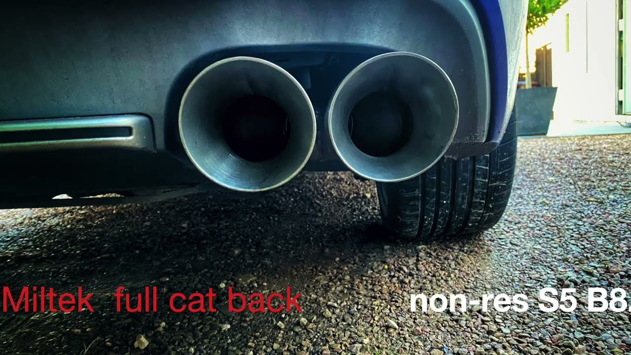 Audi S5 2015 B8.5 - OEM vs Milltek non-res exhaust.. sounds bloomin' lovely