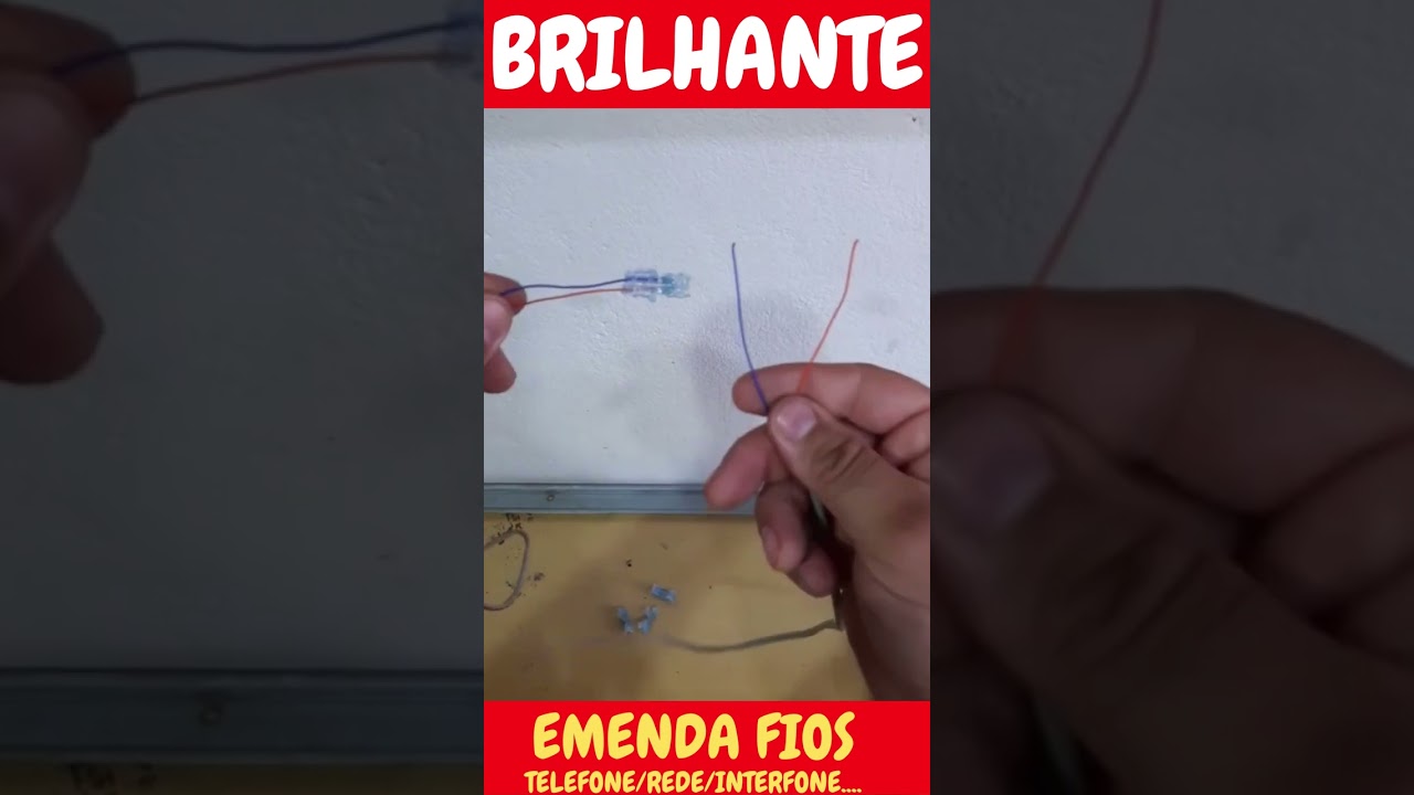 COMO EMENDAR FIOS CCi/ REDE / MANGA/ TELEFONIA ....#shorts