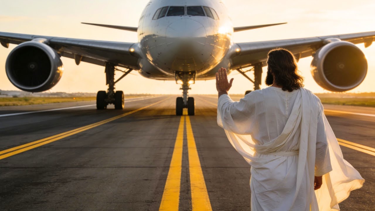 Un pilot l-a văzut pe Isus Hristos mergând pe pistă… dar turnul a spus că nu era nimeni acolo