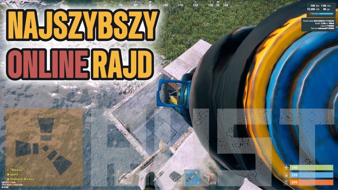 TO BYŁ NAJSZYBSZY ONLINE RAJD NA ŚWIECIE! || RUST PL || RUST TRIO || RUSTRAID || HN#1