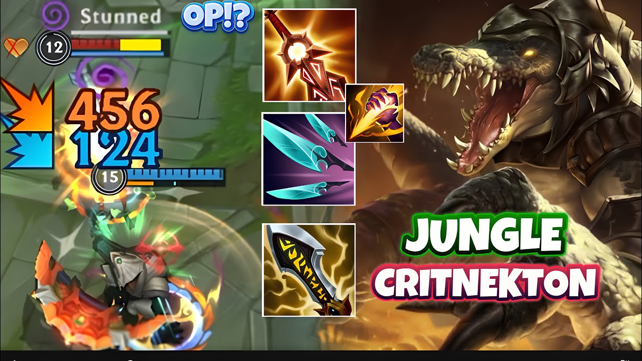 CRIT RENEKTON IS VERY STRONG IN JUNGLE! WILD RIFT (RUNES & BUILD)