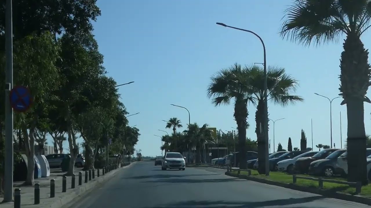 Arriving In Car At Mackenzie Beach In Cyprus 2025 #travel #roadtrip #clips #cyprus