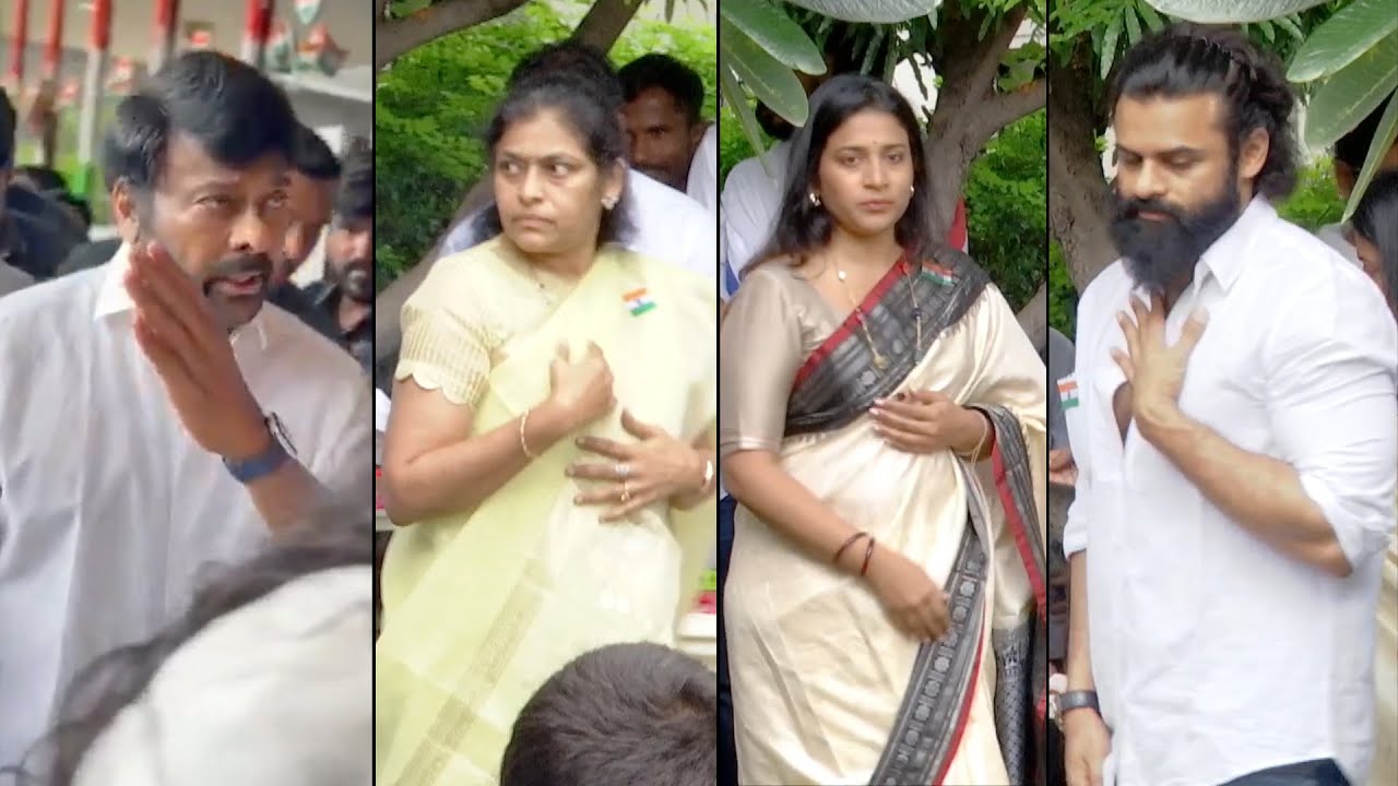 Mega Star Chiranjeevi And Sai Dharam Tej Visuals At Chiranjeevi Blood Bank | Daily Culture