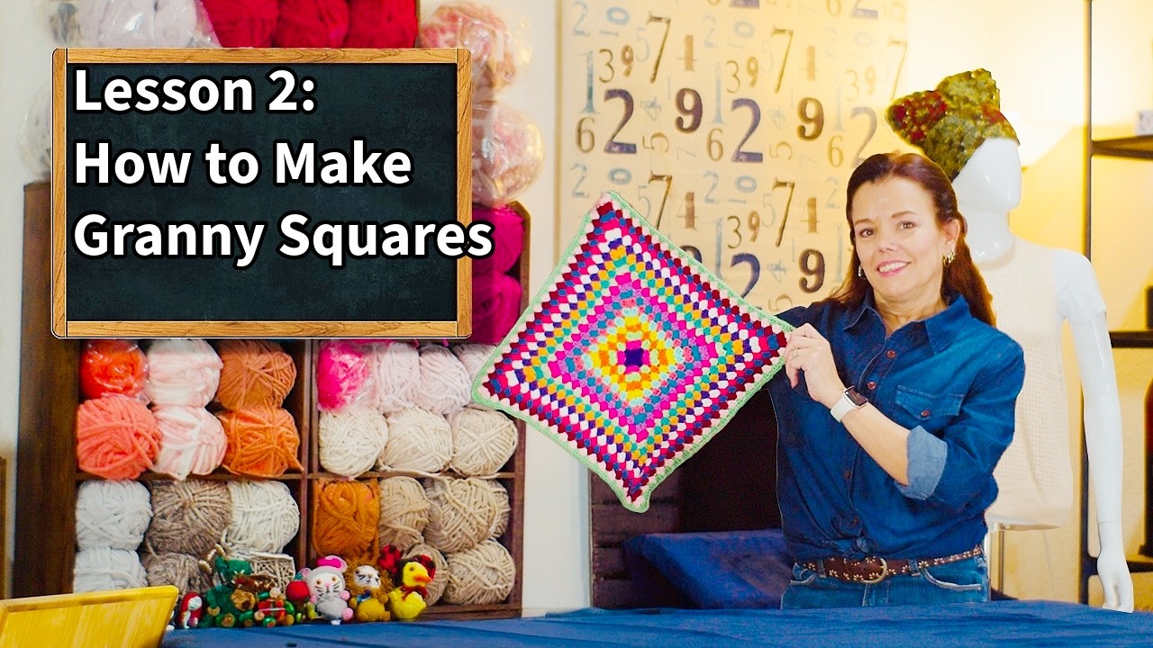 Crochet Course | Lesson 2: Granny Square Basics