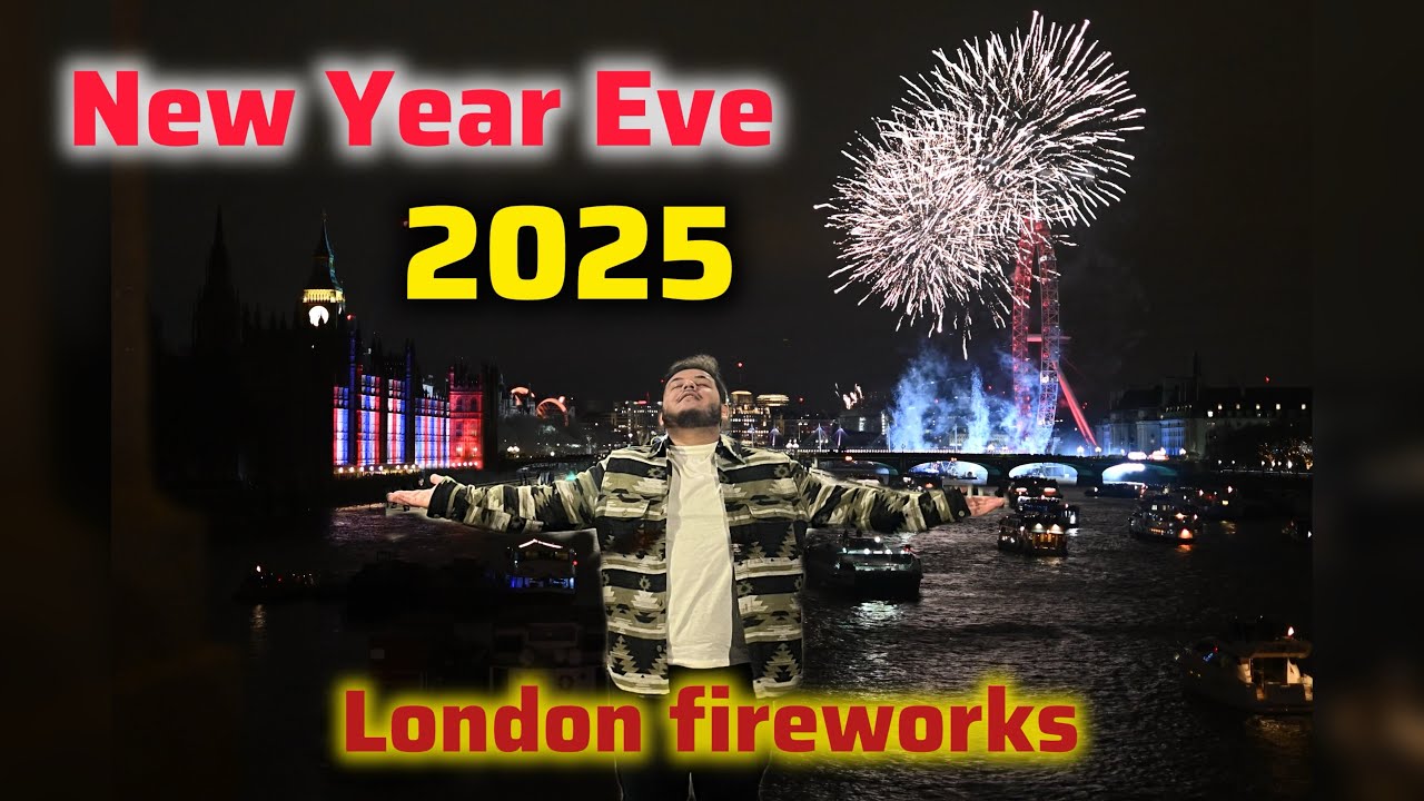 🎆✨ My First London New Year Fireworks Experience! ✨🎆