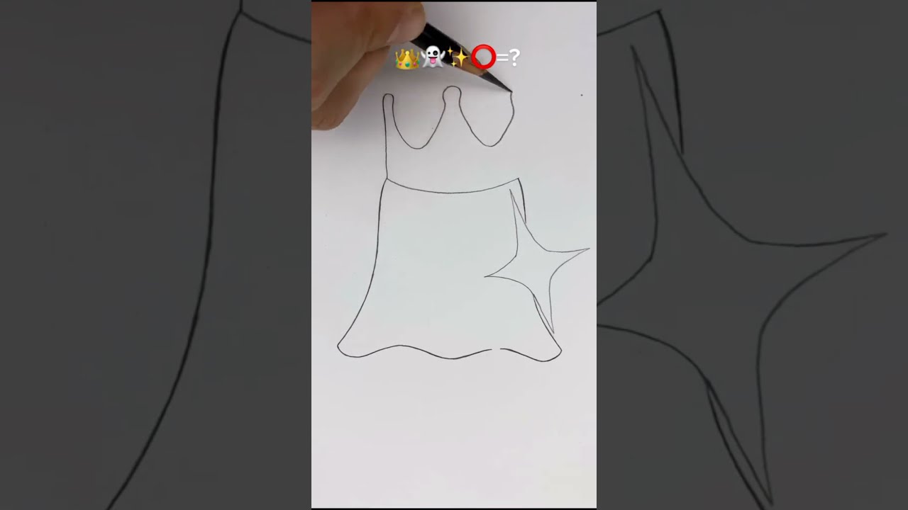 👑+👻+✨+⭕️=😂😂 #tiktok #art #2021 #drawing #painting