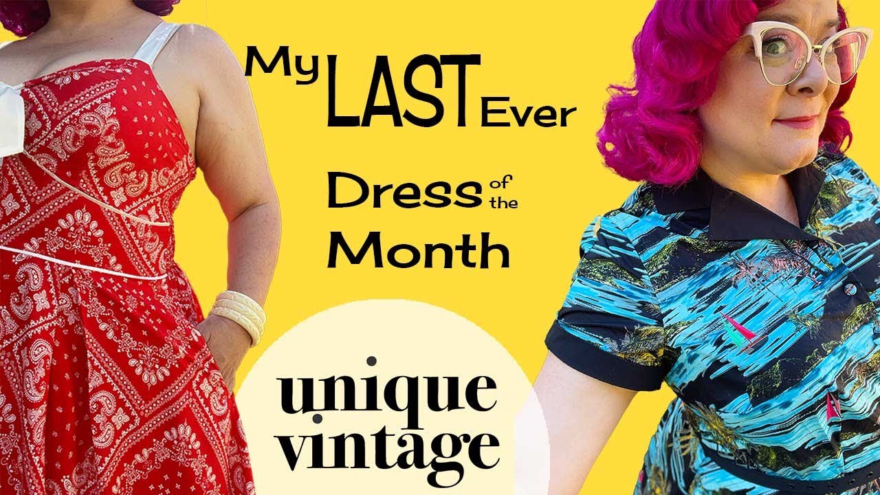 The Final Unique Vintage Dress of the Month Haul - Vintage Inspired Style Haul