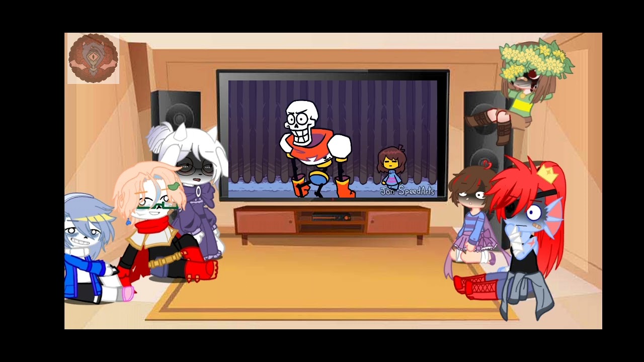 undertale react to funny Videos #gacha #undertale