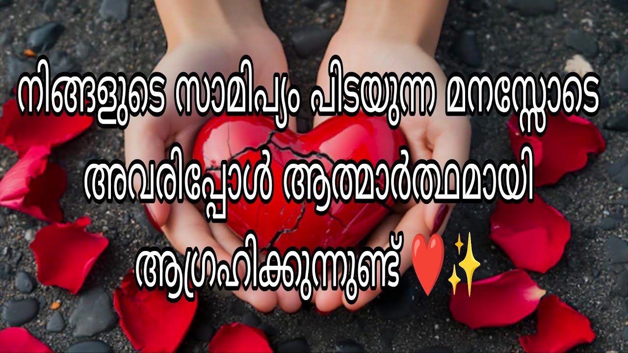 നിങ്ങളെ കുറിച്ച് ചിന്തിക്കുമ്പോൾ അവരുടെ മനസ്സ് വേദനയോടെ പിടയുന്നുണ്ട് ❤️✨