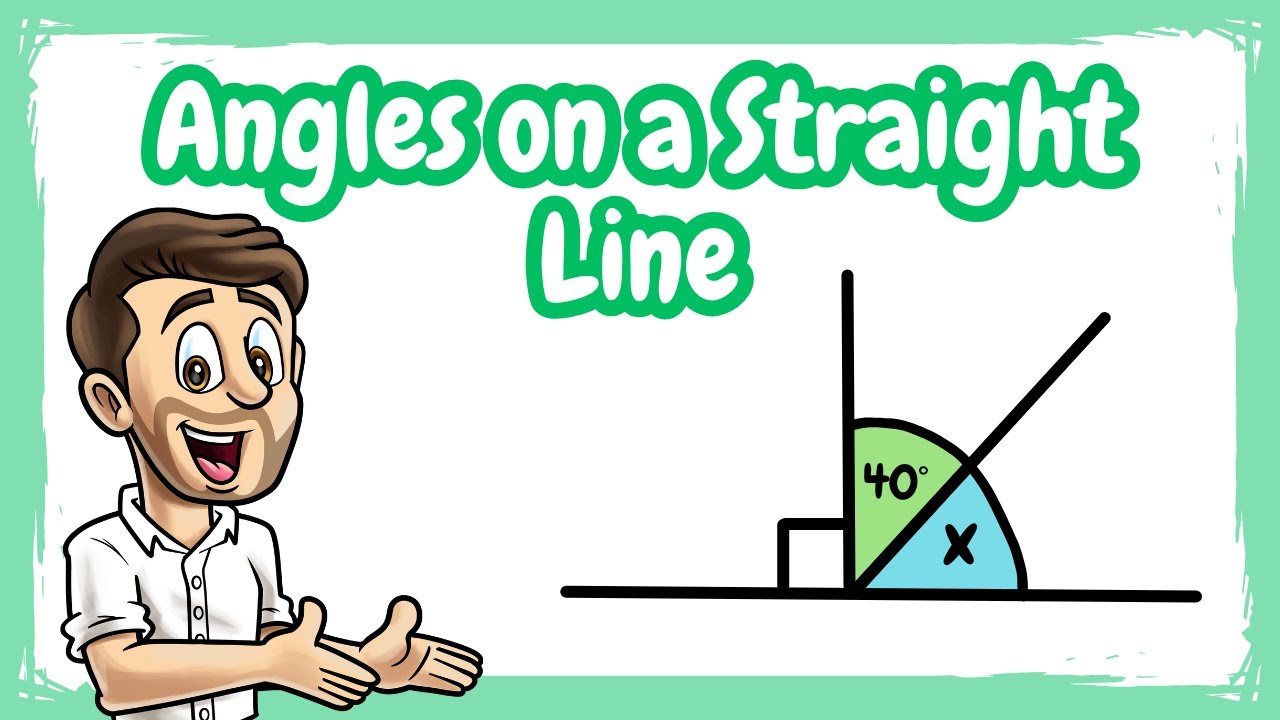 Angles on a Straight Line // Find Missing Angles on a Straight Line
