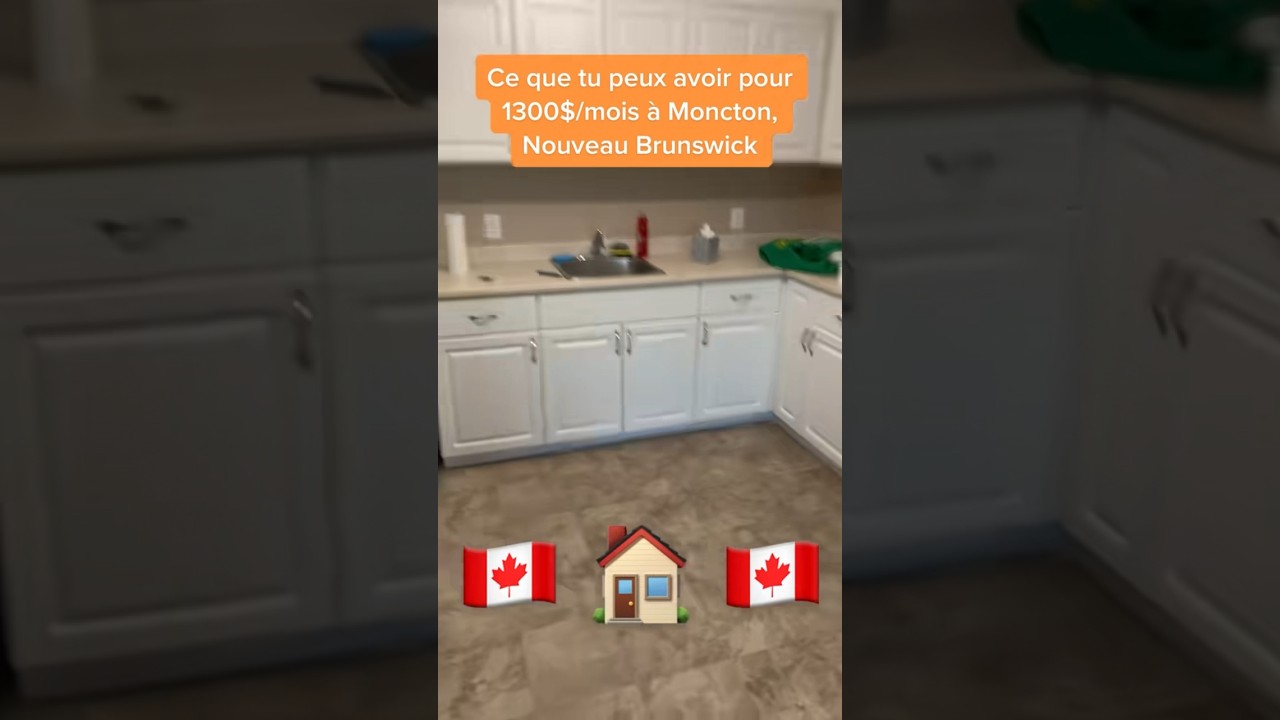 🇨🇦 LOYER de 1300$ &agrave; Moncton, Nouveau Brunswick #immigrationcanada2023#appartement#canada #moncton