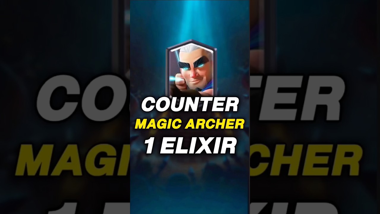 How to Counter Magic Archer With 1 Elixir 👑 #shorts #clashroyale