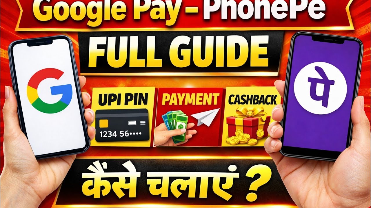 Google Pay PhonePe Full Guide 2026 : UPI PIN, Money Transfer, Bill Payment | Rashi Update