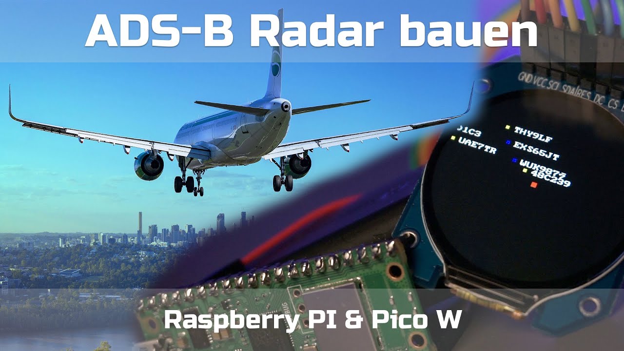 ADS-B Radar mit Raspberry Pi & Pico W im Eigenbau