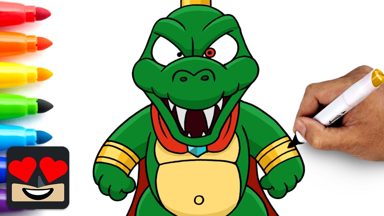 How To Draw King K Rool | Super Mario