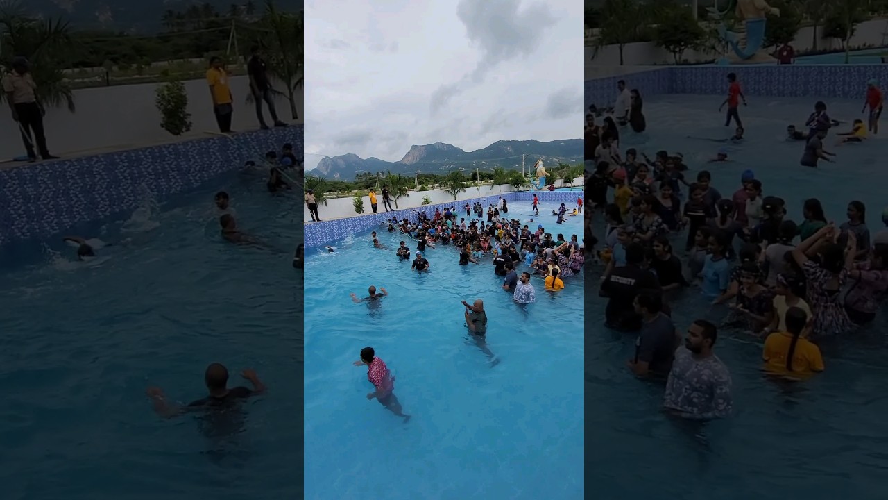 Wave pool at blue land water park tirupathi #tirupati #waterpark #slide #ride #tirupatiwaterpark