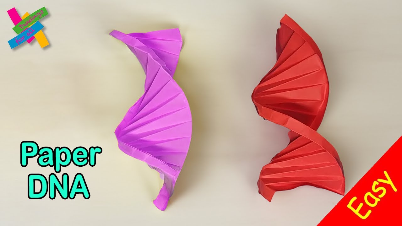 Origami DNA | DIY Easy | How to make paper dna easy | Fold tutorial