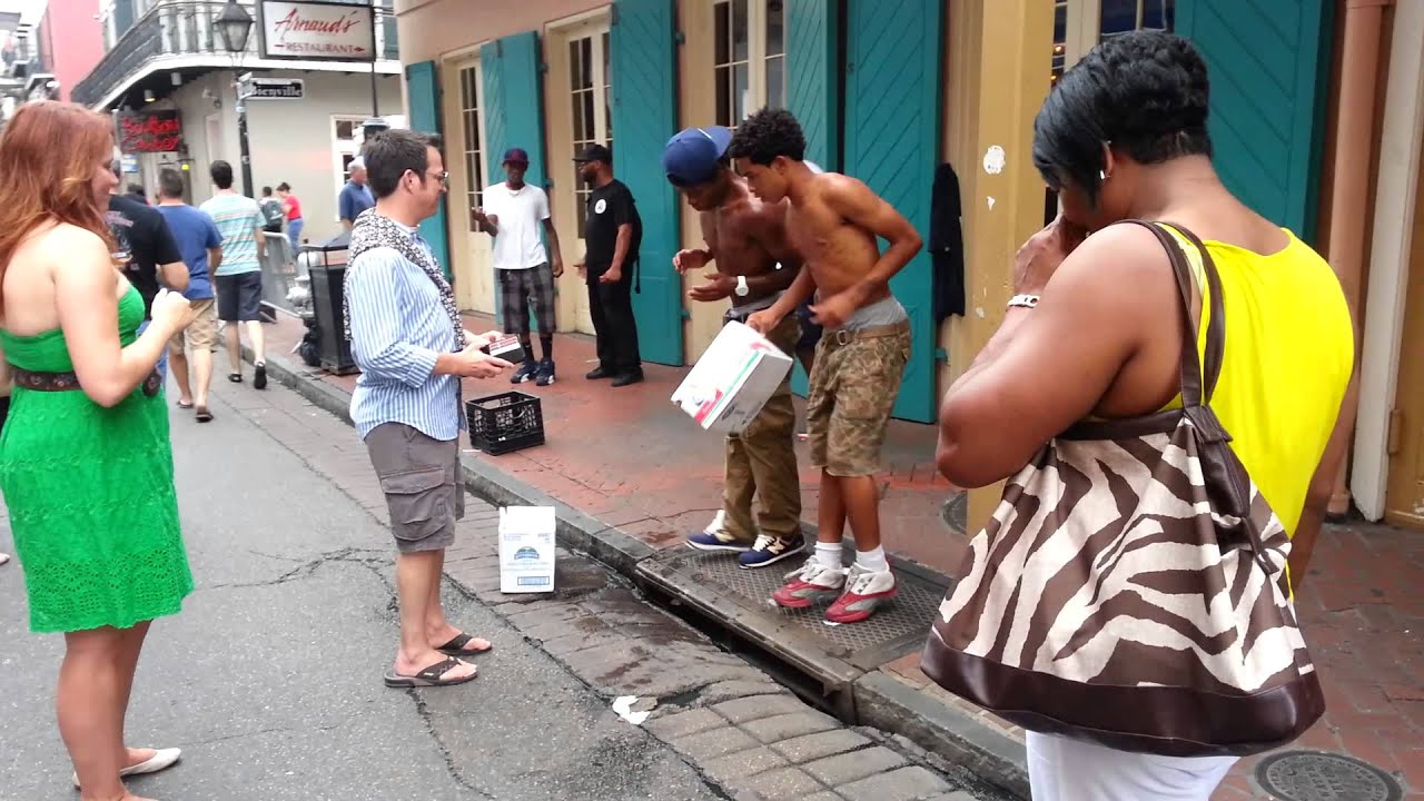 Walking in the French Quarters in New Orleans