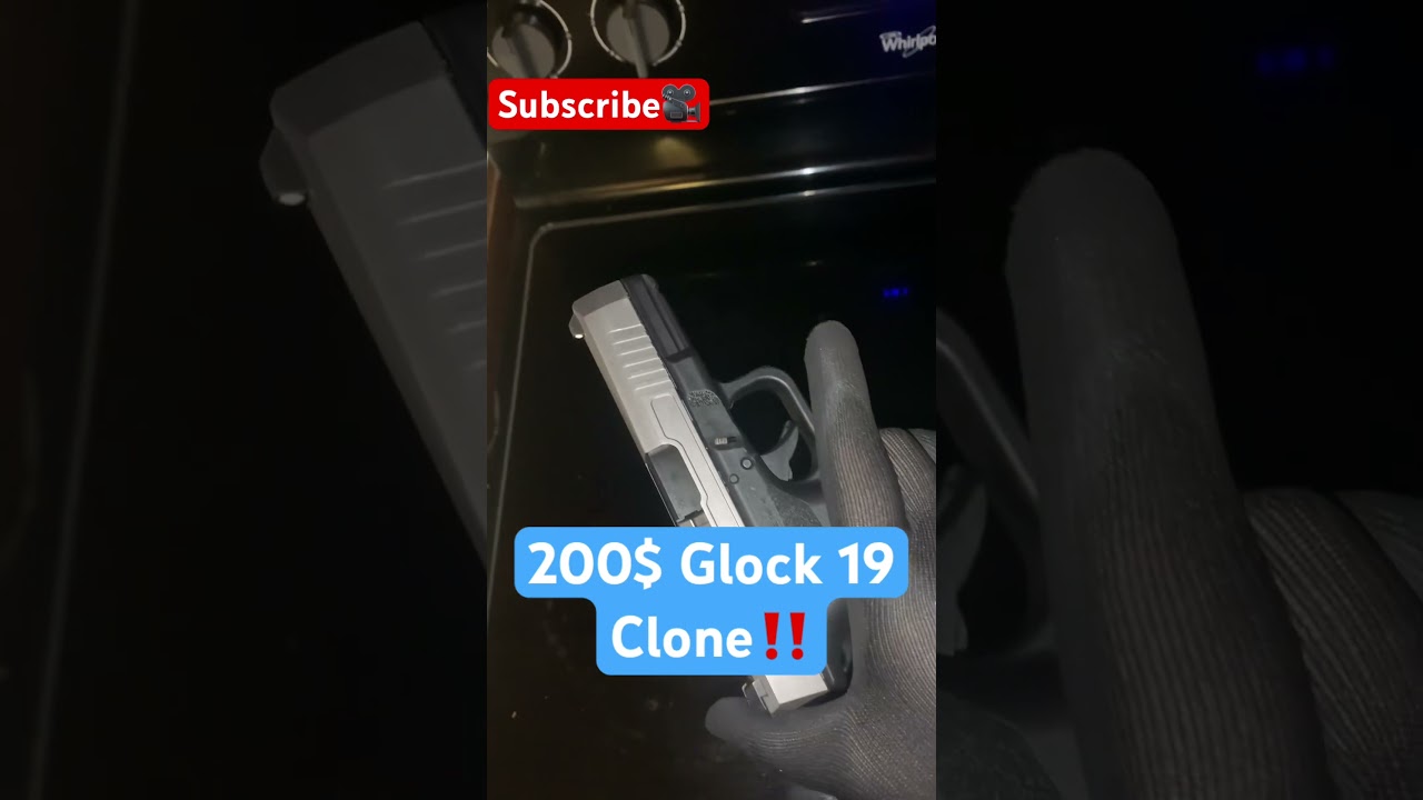 200$ Glock 19 clone‼️ #gun #guns #glock #glock19 #p80 #handgun #pistol #budget