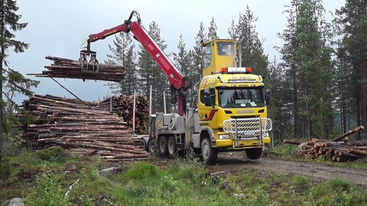 Timberman separatlastare, Scania, timmerbilar . Br Junttis åkeri 2017.
