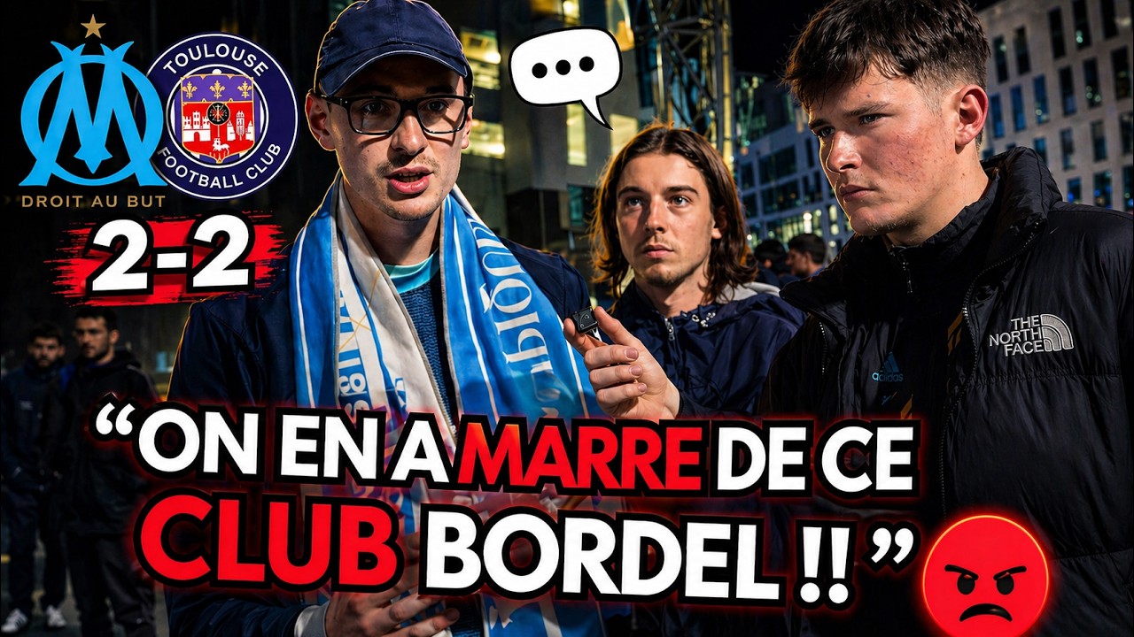 OM - Toulouse (2-2) Tab 3-4 😡 Réactions des supporters Marseillais ! Coupe de France 🏆