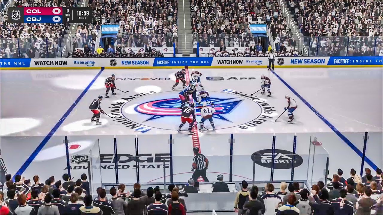 Columbus Blue Jackets vs Colorado Avalanche 10/16/2025 NHL 26 Gameplay
