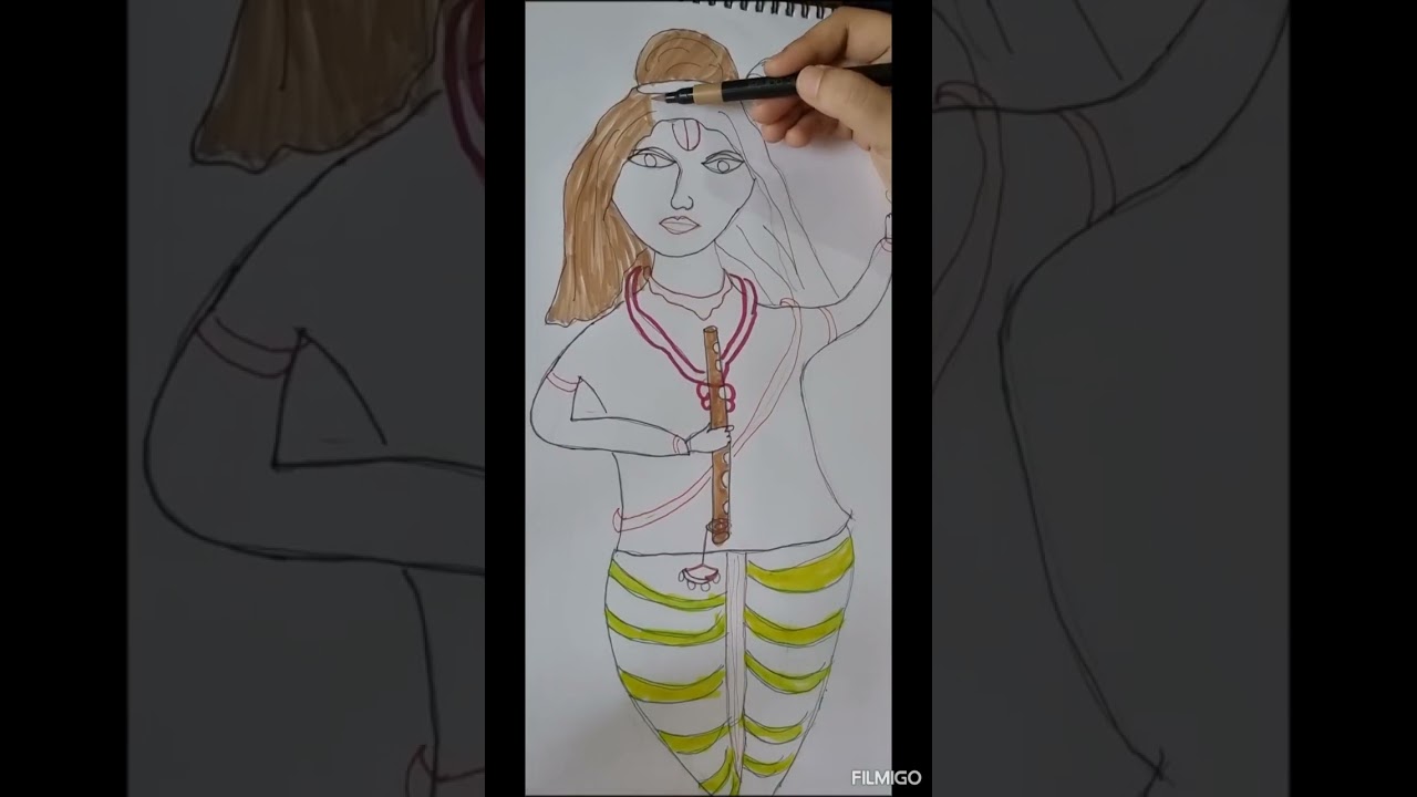 #krishna drawing 