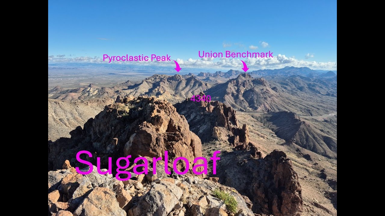 Union Benchmark, Pyroclastic Pk, 4340, and Sugarloaf - Bullhead City, AZ