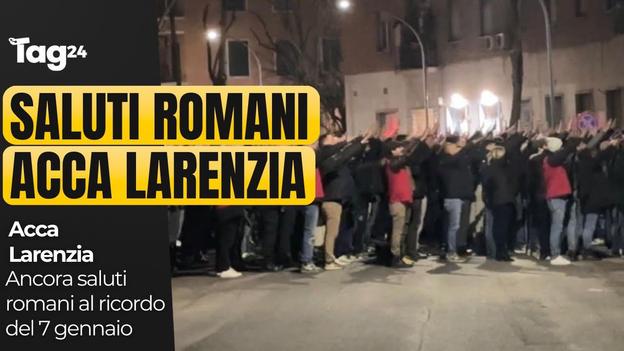 Saluti romani alla commemorazione di Acca Larenzia