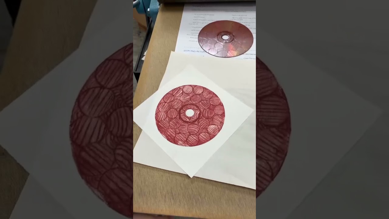 2D Design Intaglio Printing CDs and DVRs