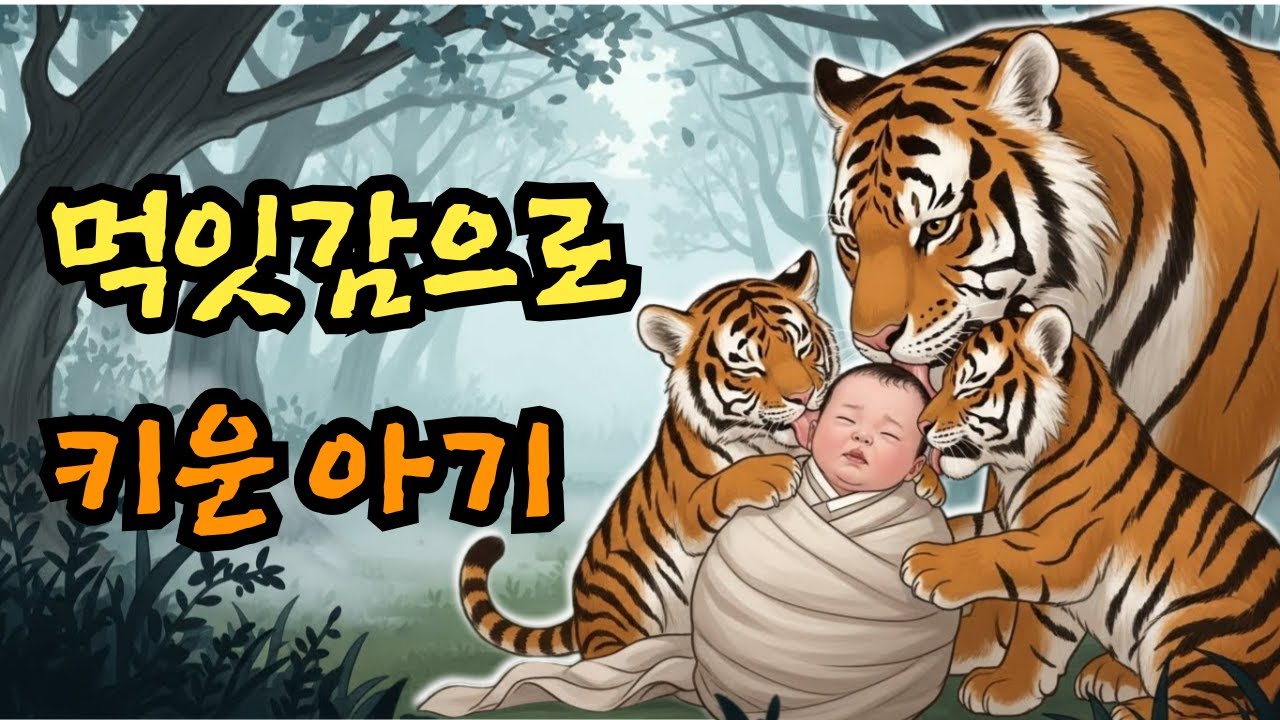 무당이 버리고, 호랑이가 먹잇감으로 키운 아기의 정체는?  | 야담 | 민담 | 옛날이야기 | 오디오북