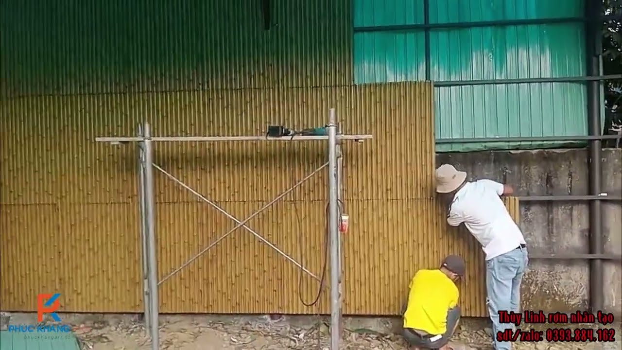 Thi công tấm tre nhân tạo tiểu cảnh tại Huế |Thùy Linh rơm nhân tạo 0393884162 (sdt/zalo)