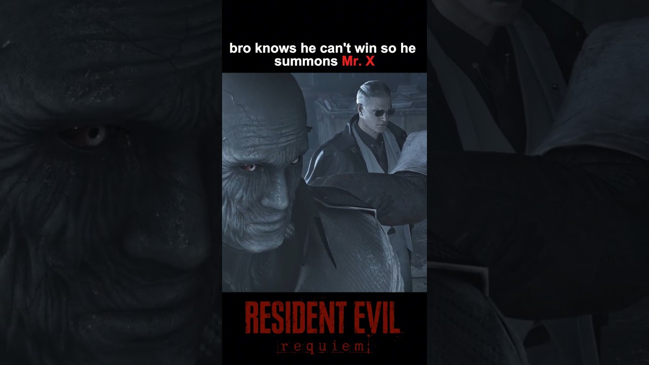 Bro summons Mr. X #residentevil9 #re9