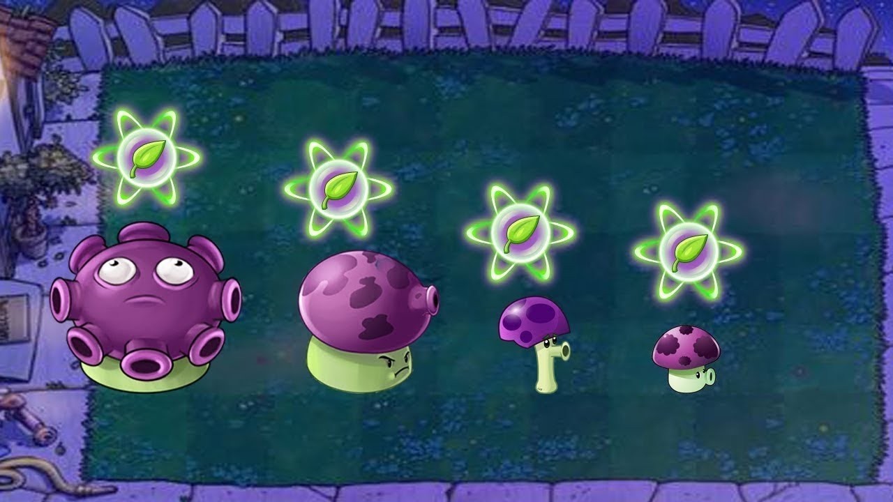 Gloom Shroom + Scaredy Shroom + Fume Shroom vs All Gargantuar vs Dr Zomboss Plants vs Zombies
