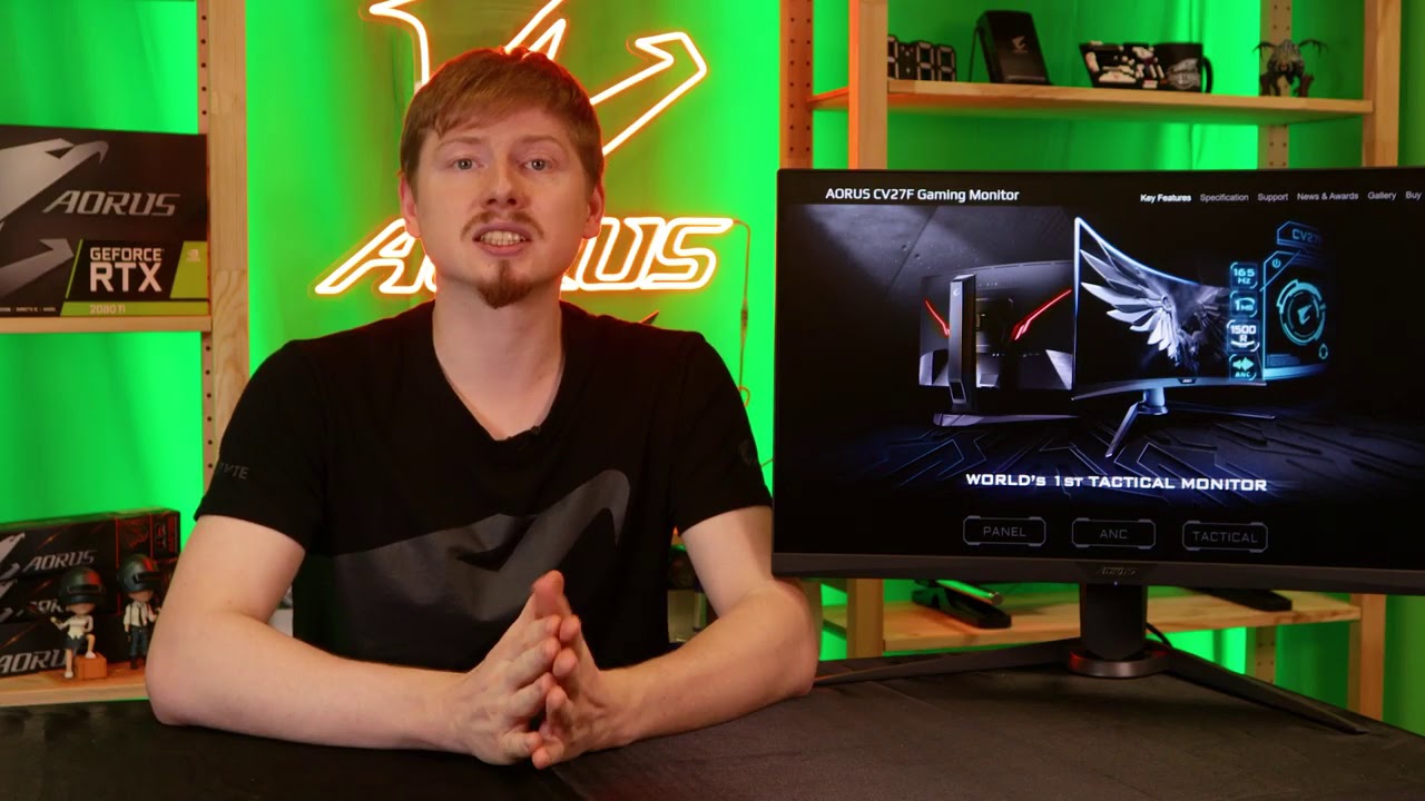 Обзор Распаковка монитора AORUS CV27F | Ситилинк