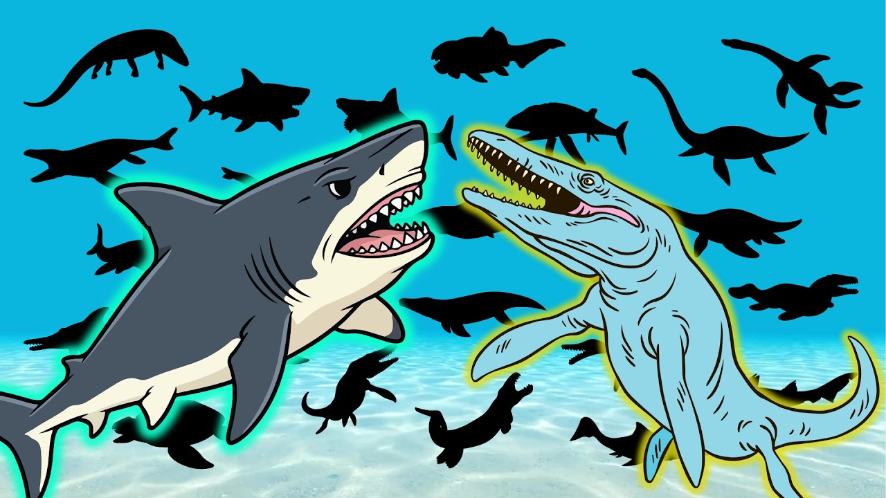 Adivinhe os Animais Marinhos Pré-Históricos pela Sombra 🦖🌊 | Desafio Infantil