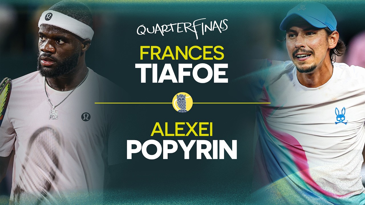 Alexei Popyrin vs Frances Tiafoe | 2026 U.S. Men's Clay Court Quarterfinal