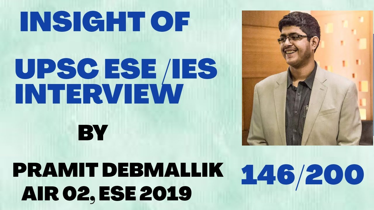 How to Prepare For IES/ESE Personality Test | Complete Details by Topper Pramit Debmallik - 146/200