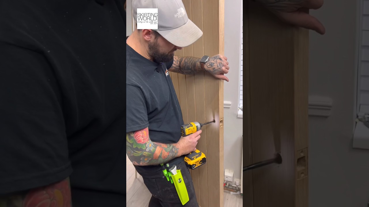 How To Hang A Door Like A Pro #carpenter #how #shorts