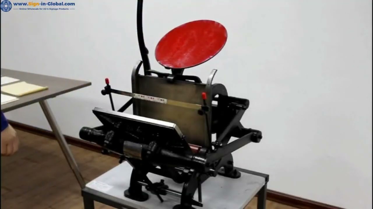 The Operation Video for Manual Letterpress Printing Machine