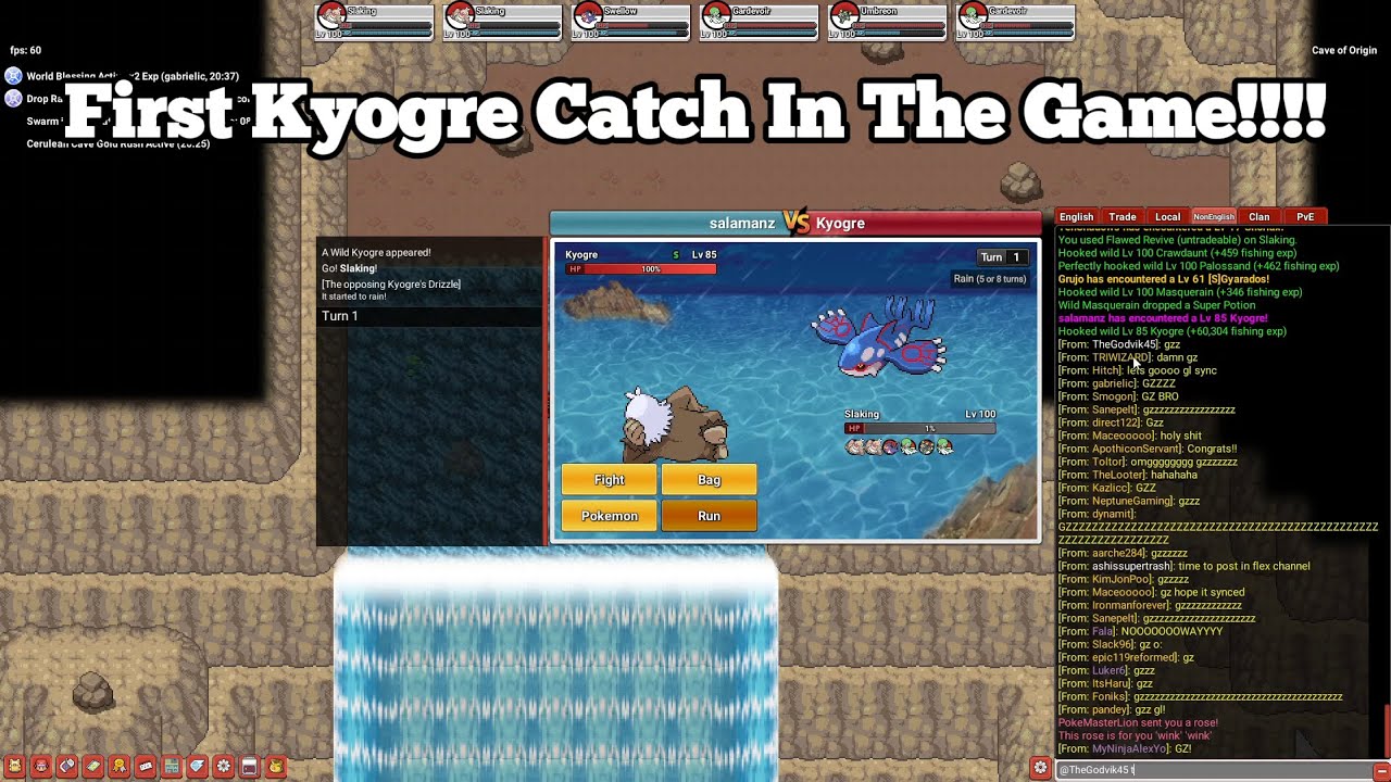 Poke Nexus - Catching First Ever Kyogre!!!!!!