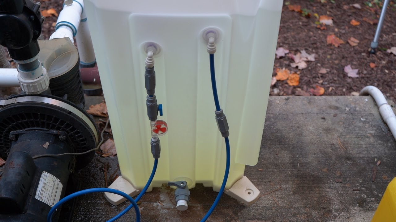 DYI - How to Install Liquid Chlorine Feeder - Best Alternative to NST-Trichlor Chlorine Tabs