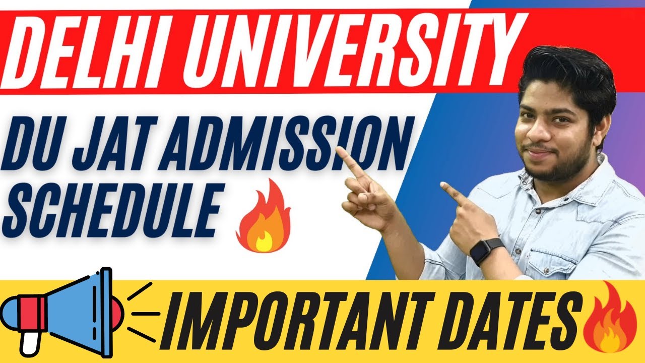 LATEST UPDATE DU JAT-Delhi University Entrance based Schedule out DU JAT BMS 2021 🔥🔥 RESULT Dates!!