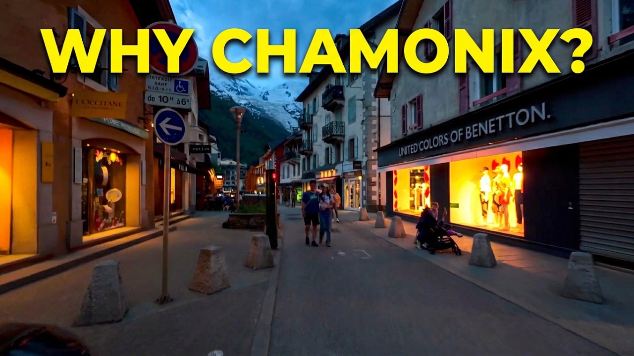 Why Everyone Loves Chamonix? Evening Walk in the Alps